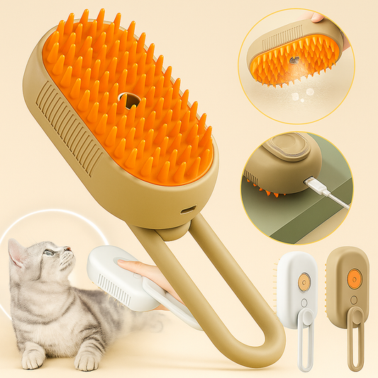 Rechargeable Pet Steam Brush