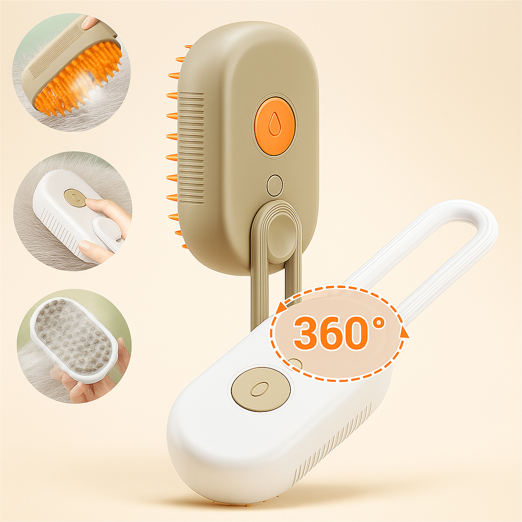 Rechargeable Pet Steam Brush